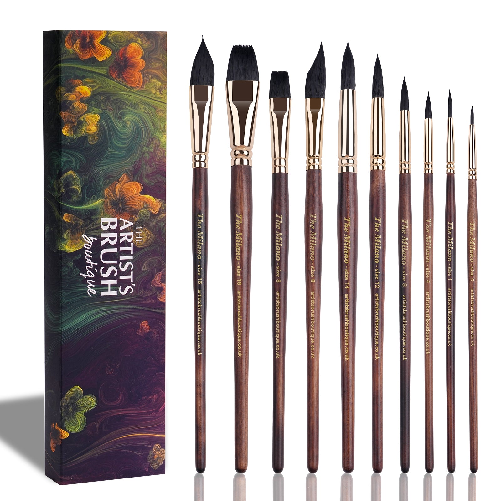 STOBOK 7-Piece Line Drawing Pen Set - Premium Weasel Hair Brushes For Watercolor & Oil Painting Details