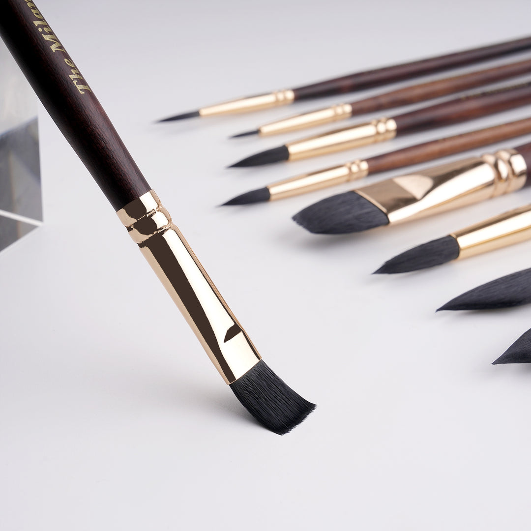 NEW - 10 Piece Professional Brush Set with Gift Box - The Milano