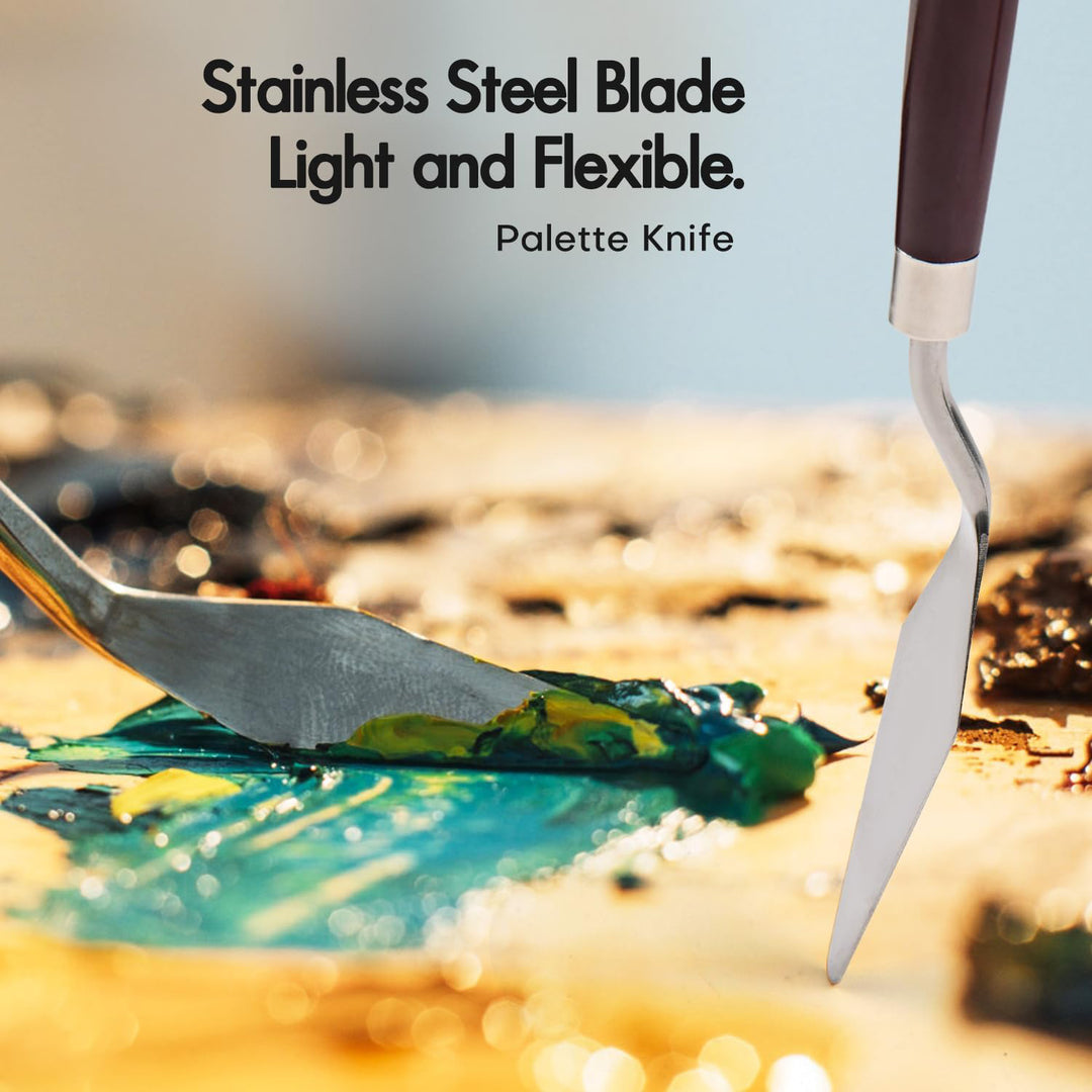 Set of 25 Premium Artist Brush Set with Canvas Roll Bag - The Venice