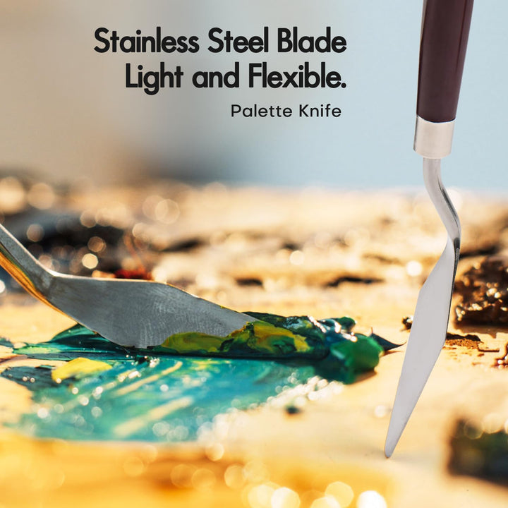 Set of 25 Premium Artist Brush Set with Canvas Roll Bag - The Venice