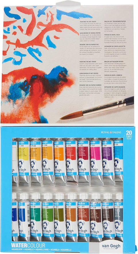 Van Gogh watercolour, the full set of twenty