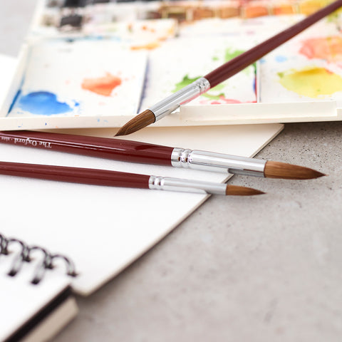 The Oxford - 12 Sable Artist Brushes (1-12)