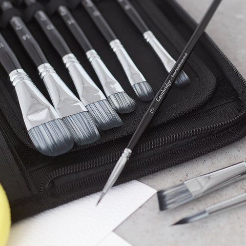 The Cambridge - 15-Piece Synthetic Artist Brush Set with Case