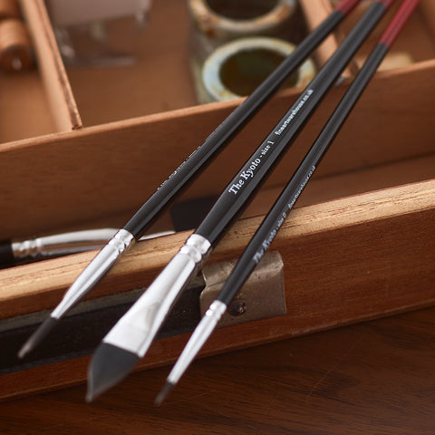The Kyoto - 7-Piece Japanese Nylon Artist Brush Set