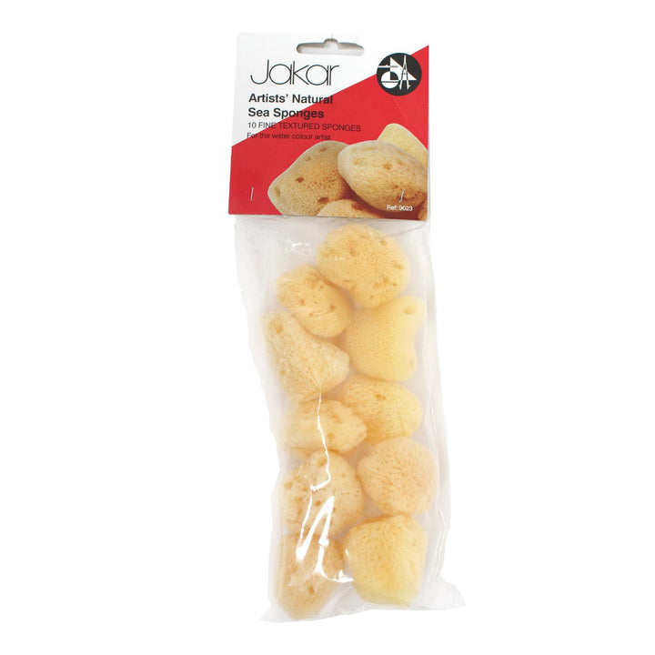 Jakar Artists Natural Sea Sponges x 10- Small Fine Texture