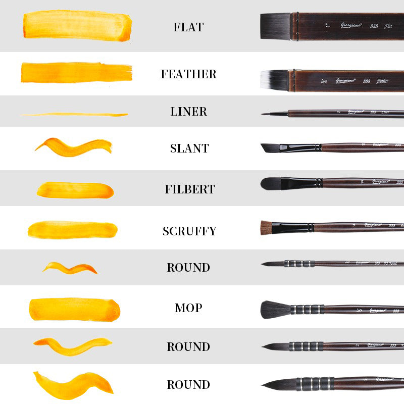 NEW - Professional 11-Piece Brush Set with Bag