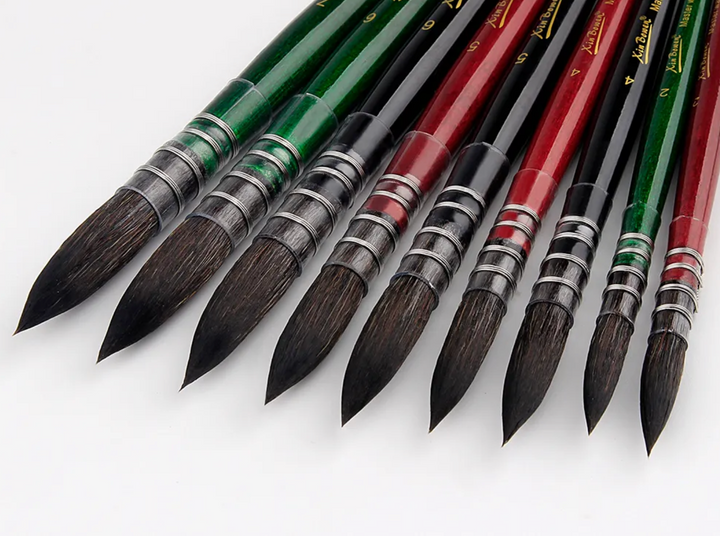 Premium Squirrel Quill Brush Set of 7