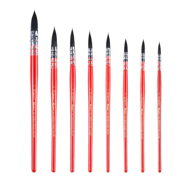 NEW - Premium Quill Brush Set of 8