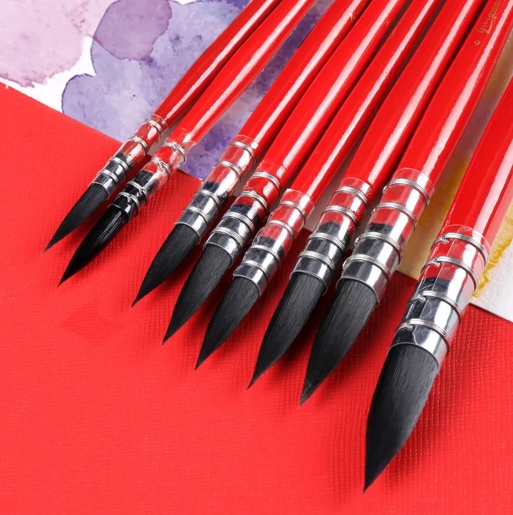 NEW - Premium Quill Brush Set of 8