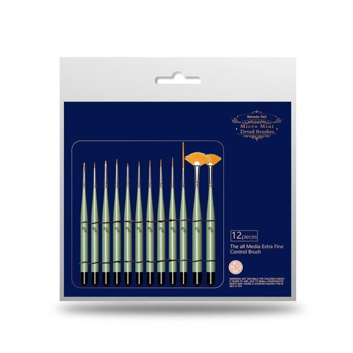 NEW: Set of 12 Fine Detail Brush Set - The Fine Art Warehouse