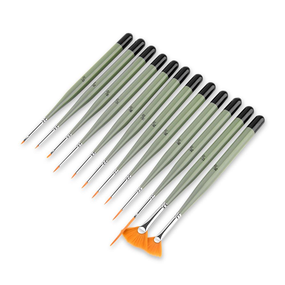 NEW: Set of 12 Fine Detail Brush Set - The Fine Art Warehouse
