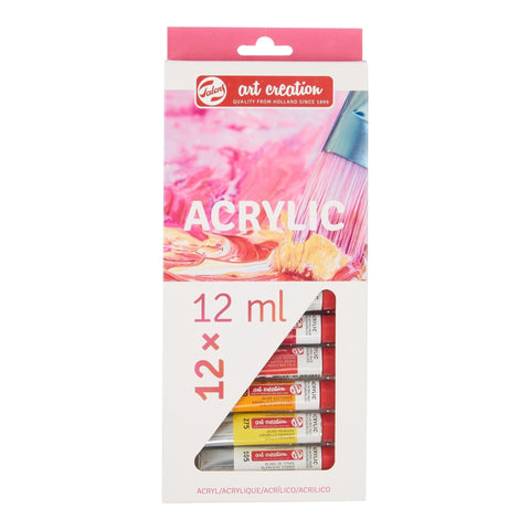 Talens acrylic set, 12 colours