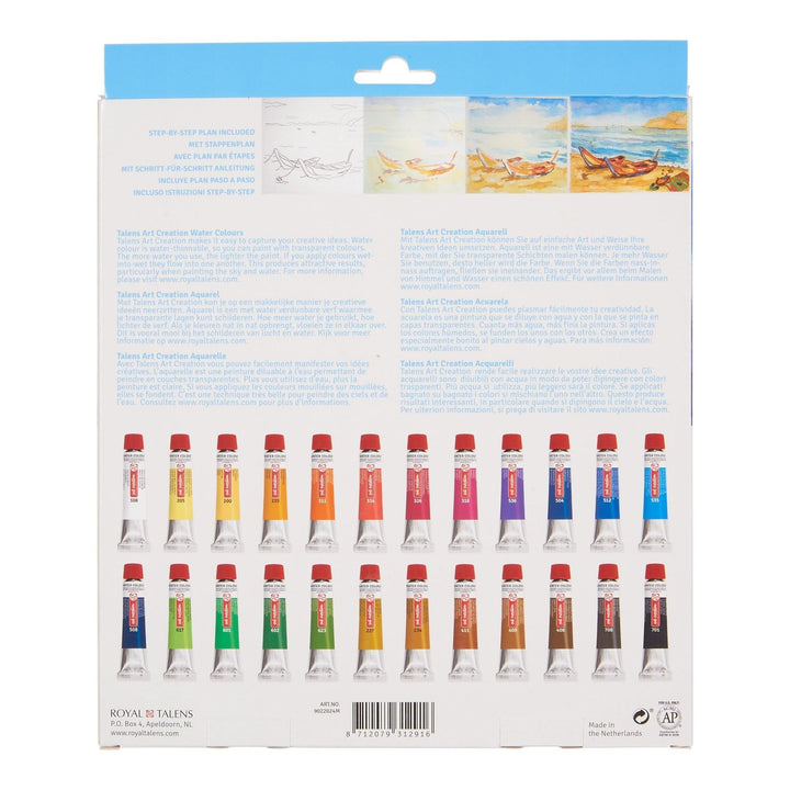 TALENS ART CREATION Watercolour set | 24 x 12 ml - The Fine Art Warehouse