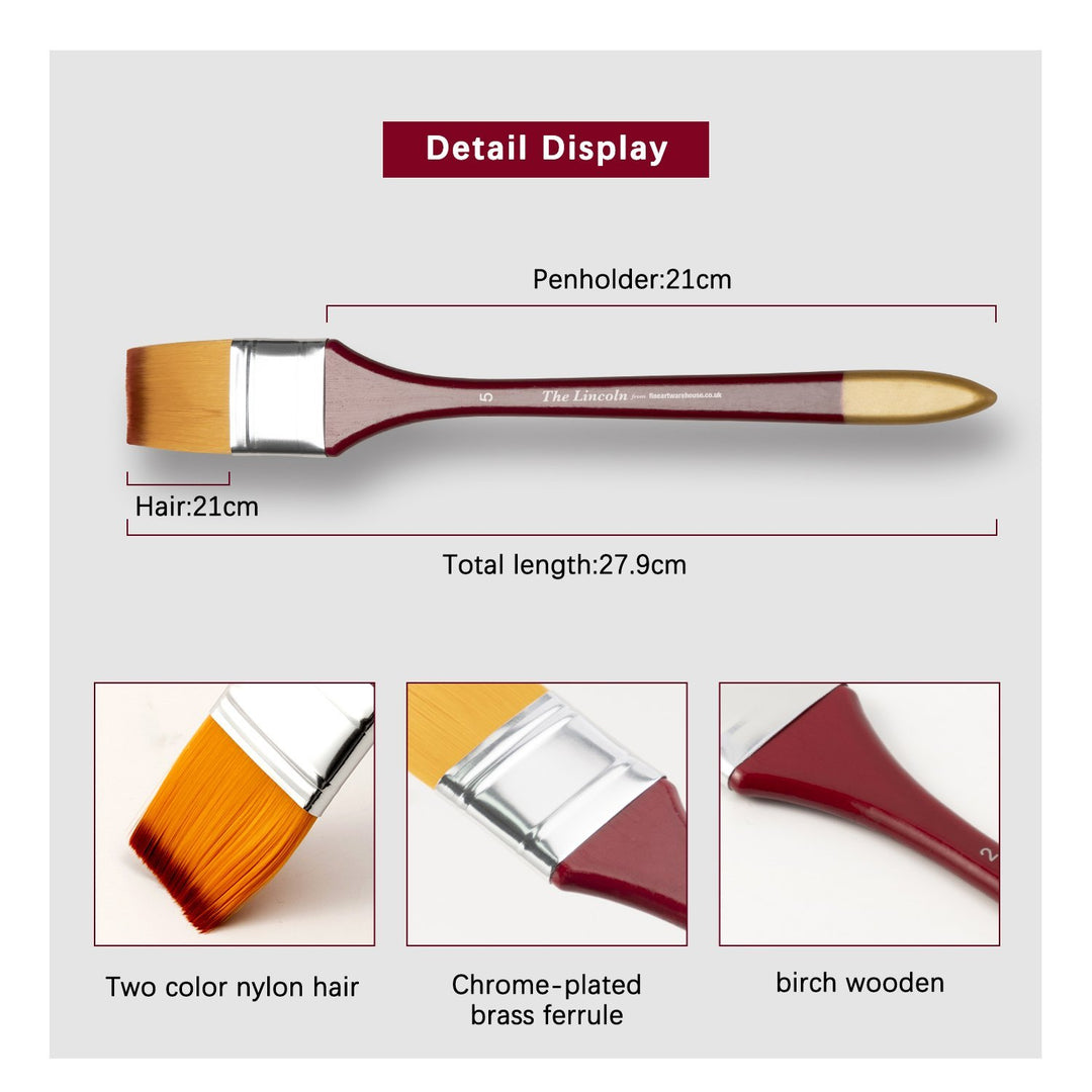 The Lincoln Flat Brush - The Fine Art Warehouse