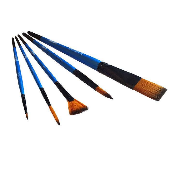 Watercolour Starter Art Gift Set – by Zieler | Contains: 24 Watercolour Half Pan Set, A4 Watercolour Pad & 5 Premium Watercolour Brushes - The Fine Art Warehouse