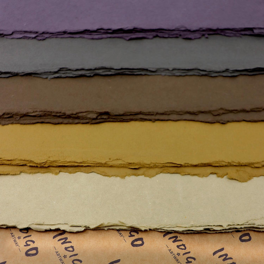 Handmade Coloured Cotton Rag Paper, A4, 5 Tones, view 4