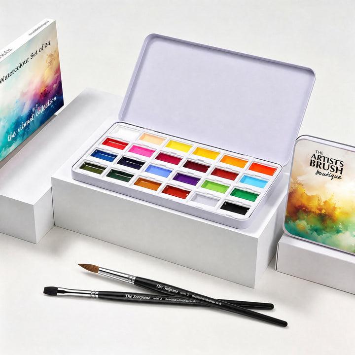 The Vibrant Collection — High Pigment Watercolour Set of 24