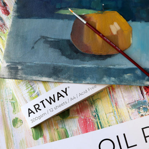 Oil painting paper pad, A4, 12 sheets
