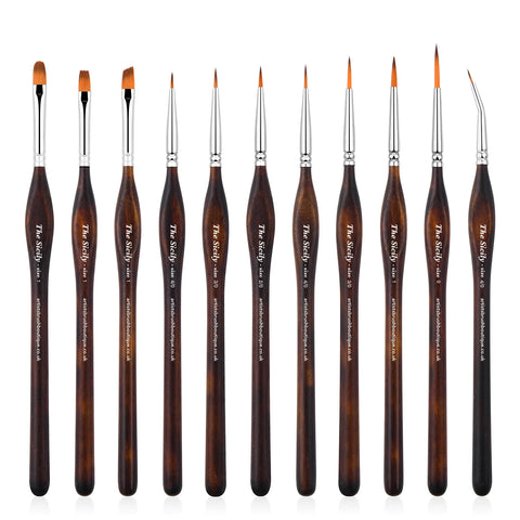 The Sicily, 11 taklon detail brushes