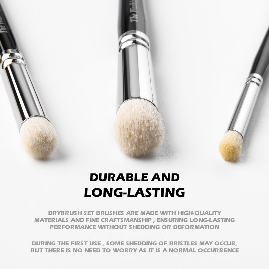 Premium Dry Brush Set of 3