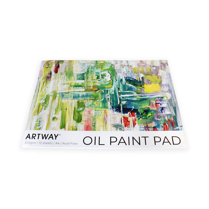Oil Painting Paper Pad – 12 Sheets, 300gsm Pre-Primed Canvas-Feel Paper - A4
