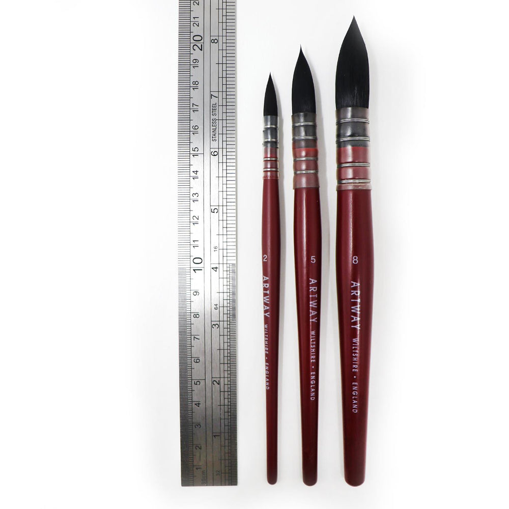 Synthetic Quill Mop Brush Set of 3, view 6