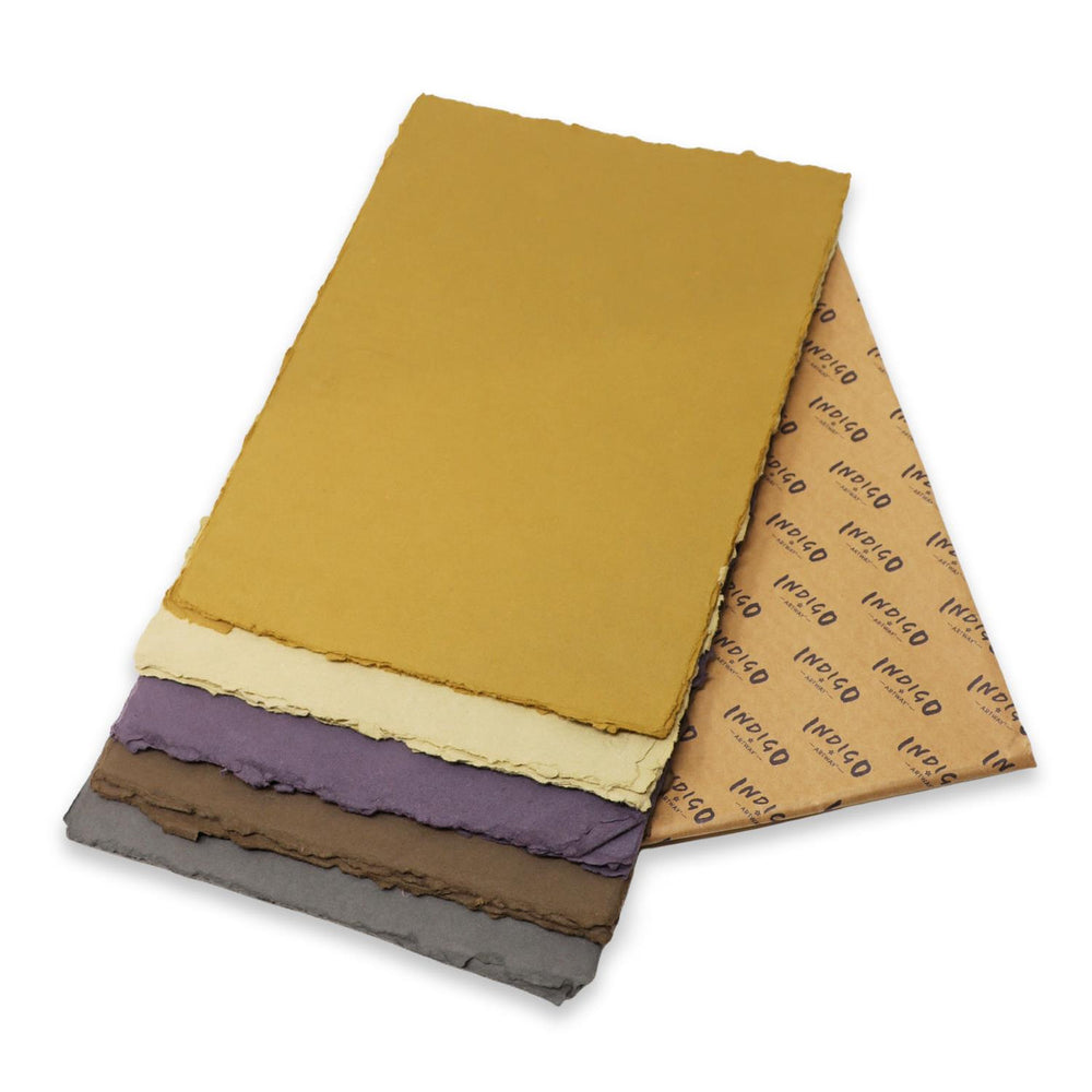 Handmade Coloured Cotton Rag Paper, A4, 5 Tones, view 3