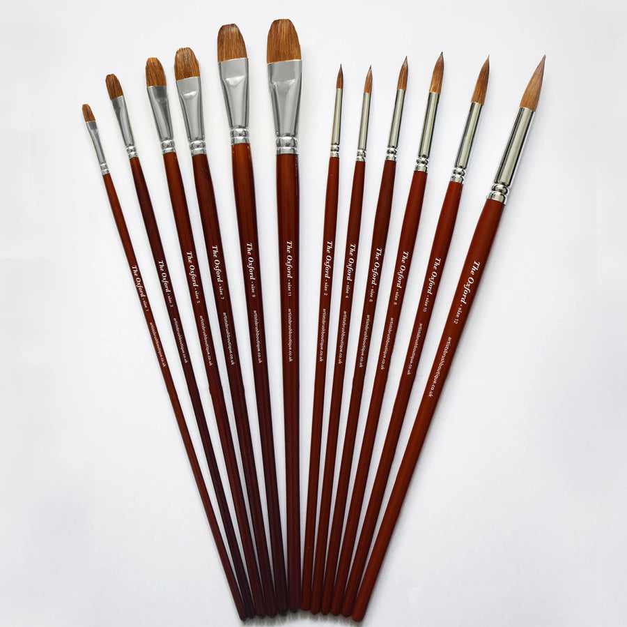 Set of 18 Sable Brushes + Free Brush Bag