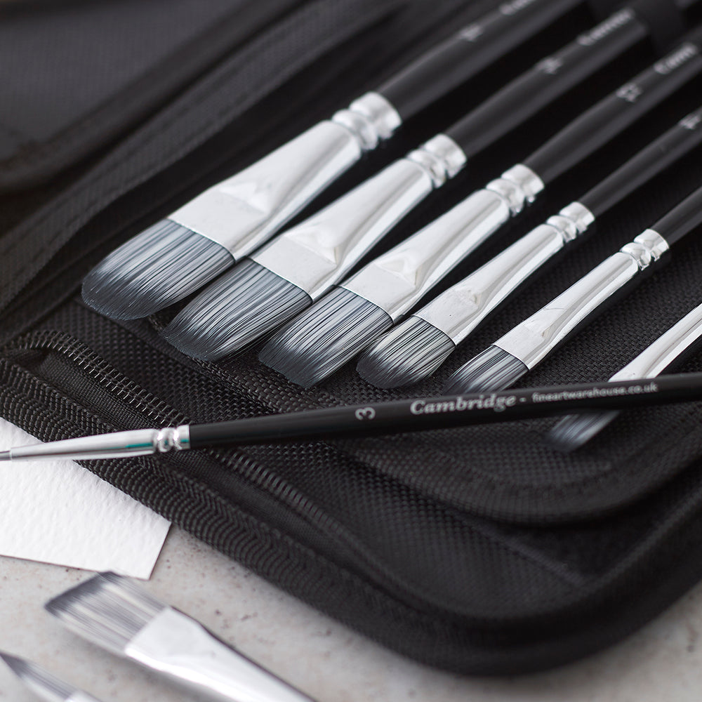 The Cambridge 15-Piece Artist Brush Set with Case, view 3