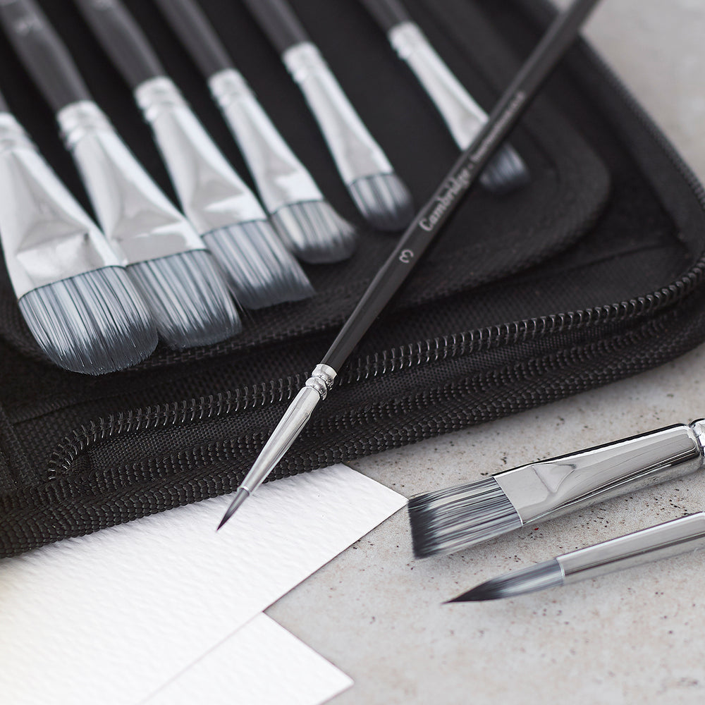 The Cambridge 15-Piece Artist Brush Set with Case, view 11