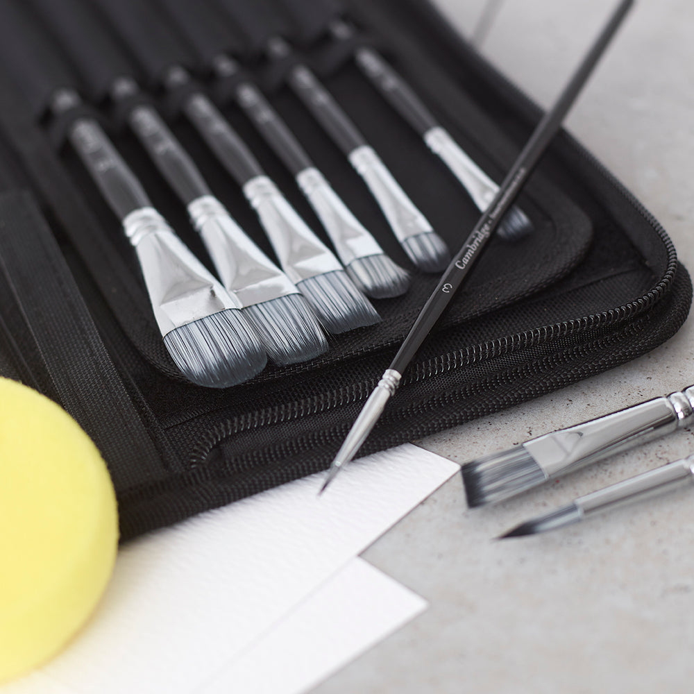 The Cambridge 15-Piece Artist Brush Set with Case, view 7