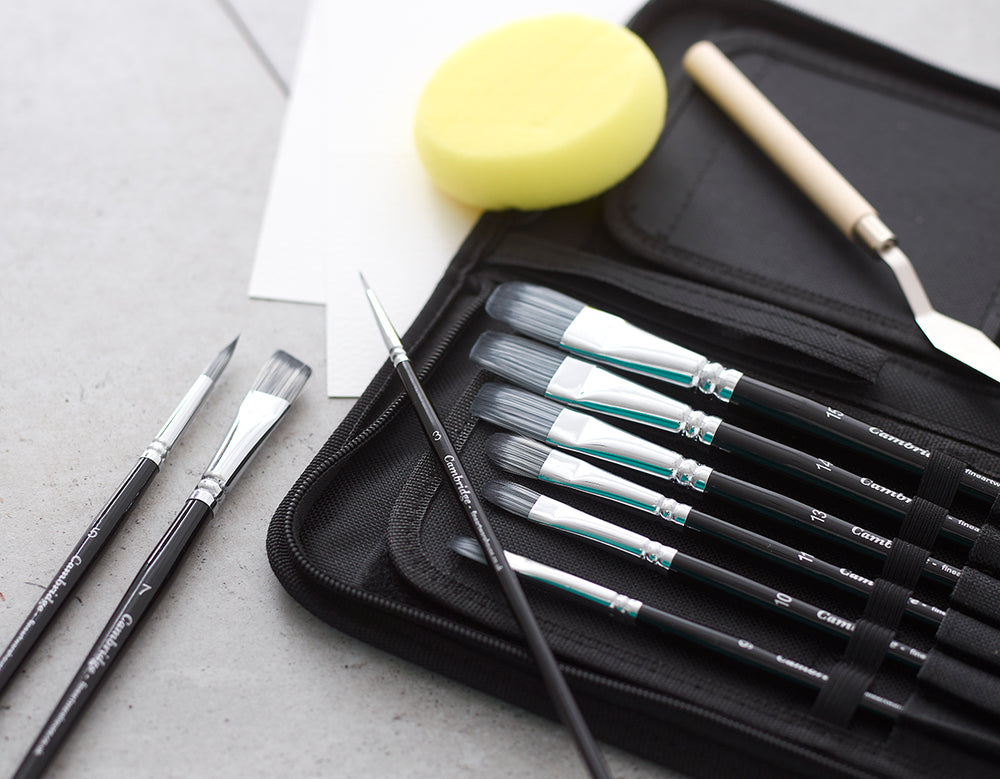 The Cambridge 15-Piece Artist Brush Set with Case, view 8