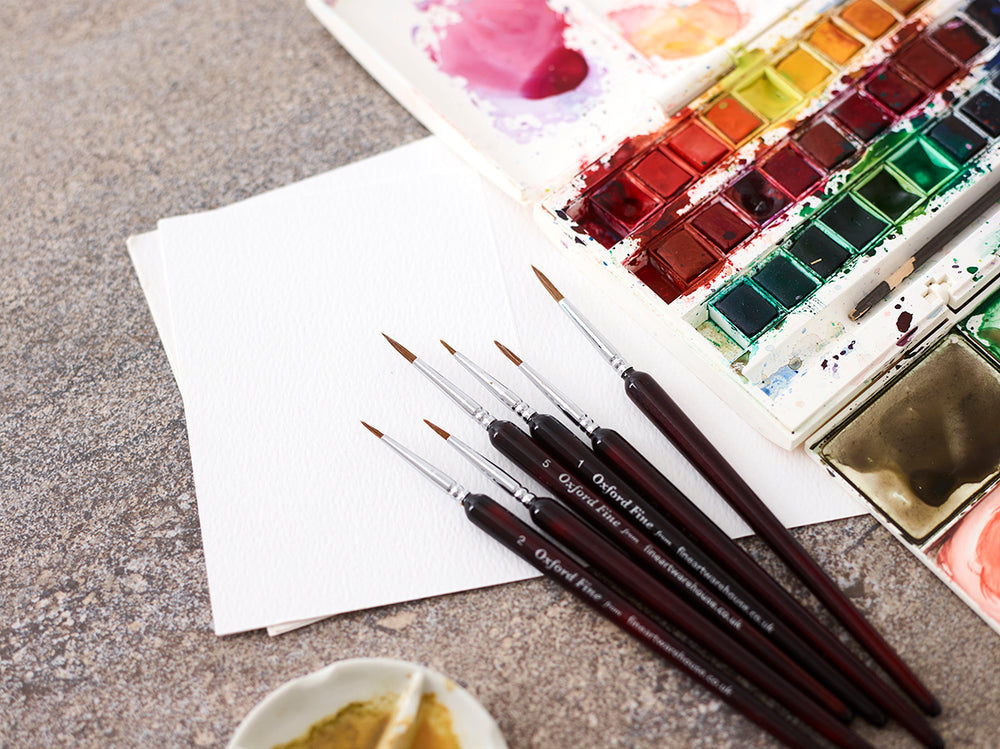 Sable Fine Detail Brush Set of 6, The Oxford, view 9