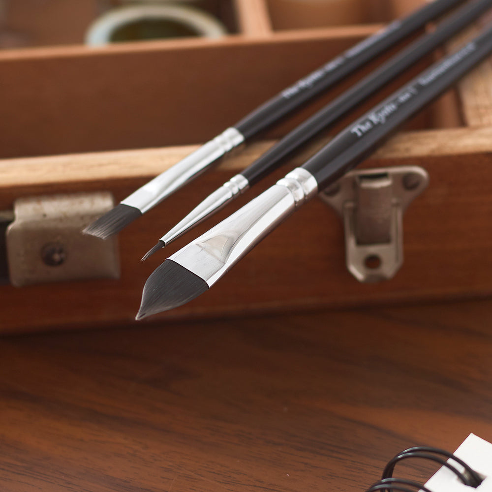 The Kyoto - 7-Piece Japanese Nylon Artist Brush Set