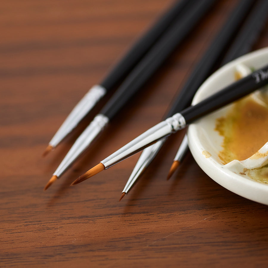Set of 5 Fine Detail Artist Brushes