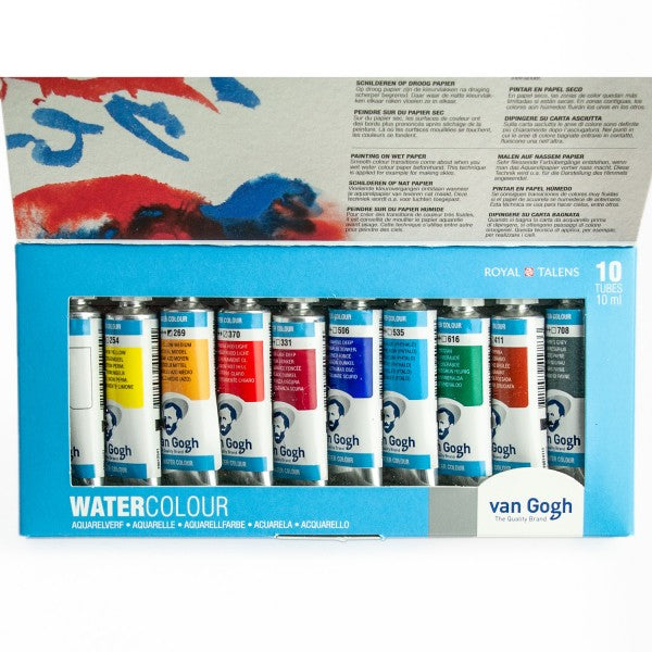 Van Gogh Watercolour Set of 10 x 10 ml Tubes