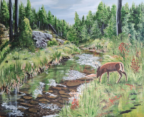 Painting by Kit Domino