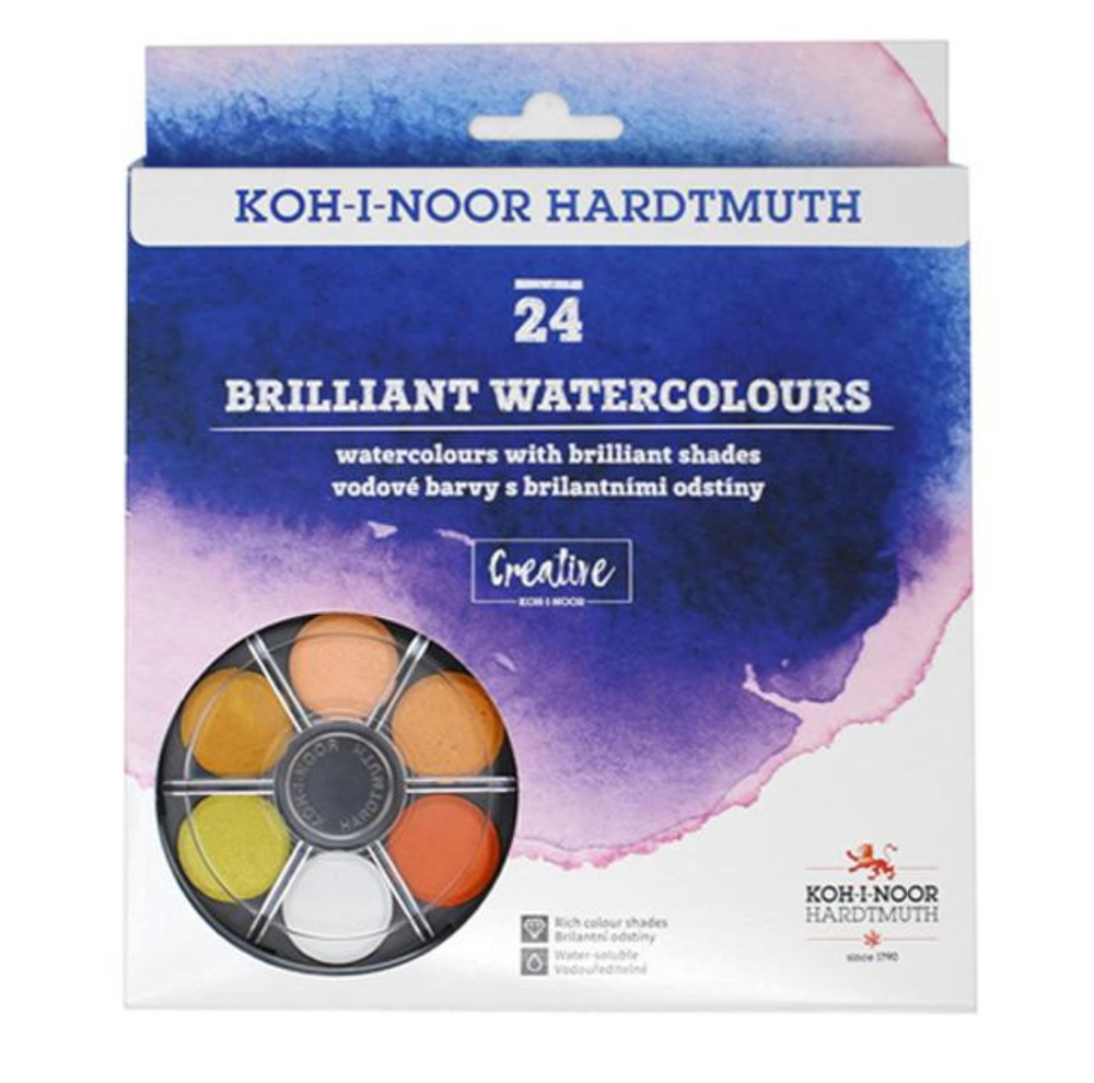 Koh-I-Noor 'Brilliant' Dye-based Watercolour Set - Anilinky
