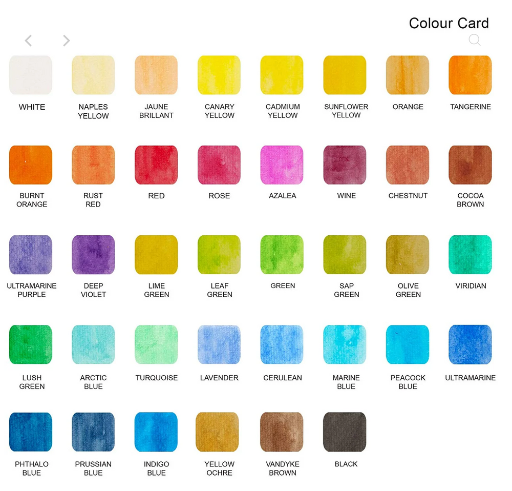 Watercolour Travel Set, 38 Colours + Aqua Brush, view 3