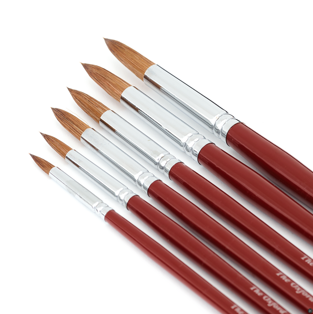 The Oxford sable round brush set of 6, free gift