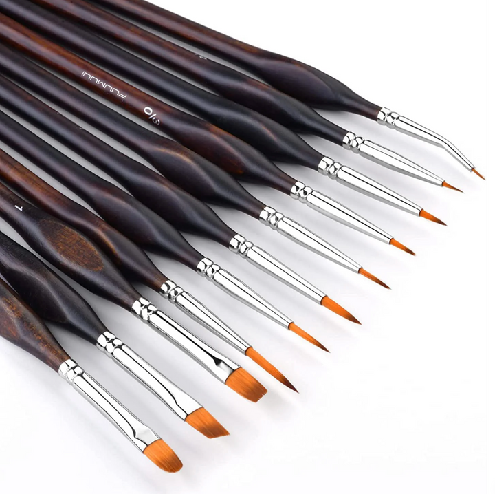 NEW: THE SICILY -  SET OF 11 FINE DETAIL ARTIST BRUSH