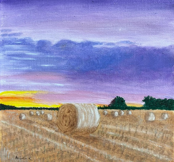 Painting by Angela Riste