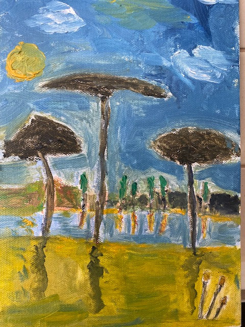 Painting by Angus Gribbon