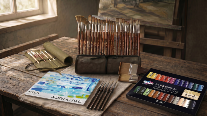 NEW - The Venice Premium Acrylic Artist Bundle with 2 FREE GIFTS