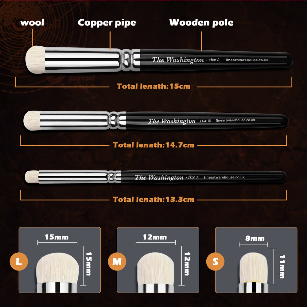 Dry Brush Set of 3, The Washington, view 8