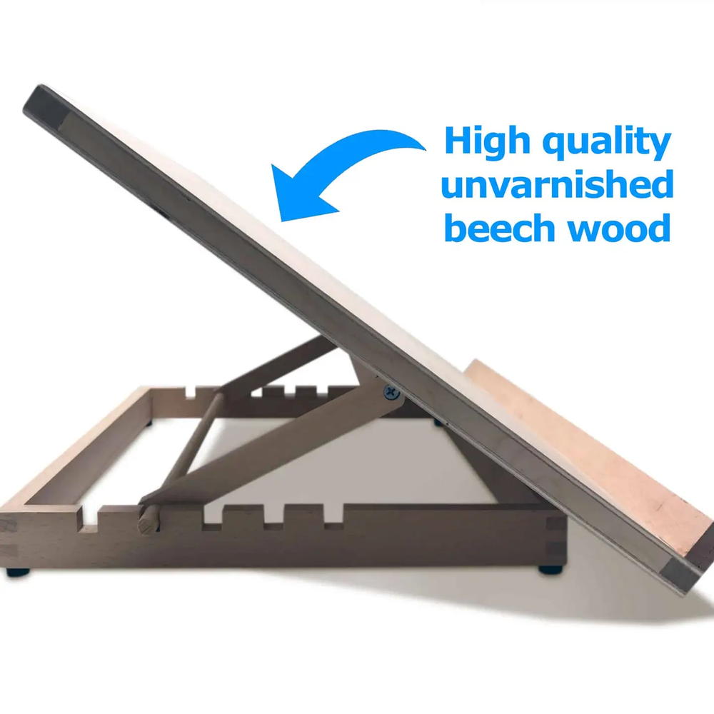 Zieler A3 Wooden Table Easel, 5 Angles, view 3