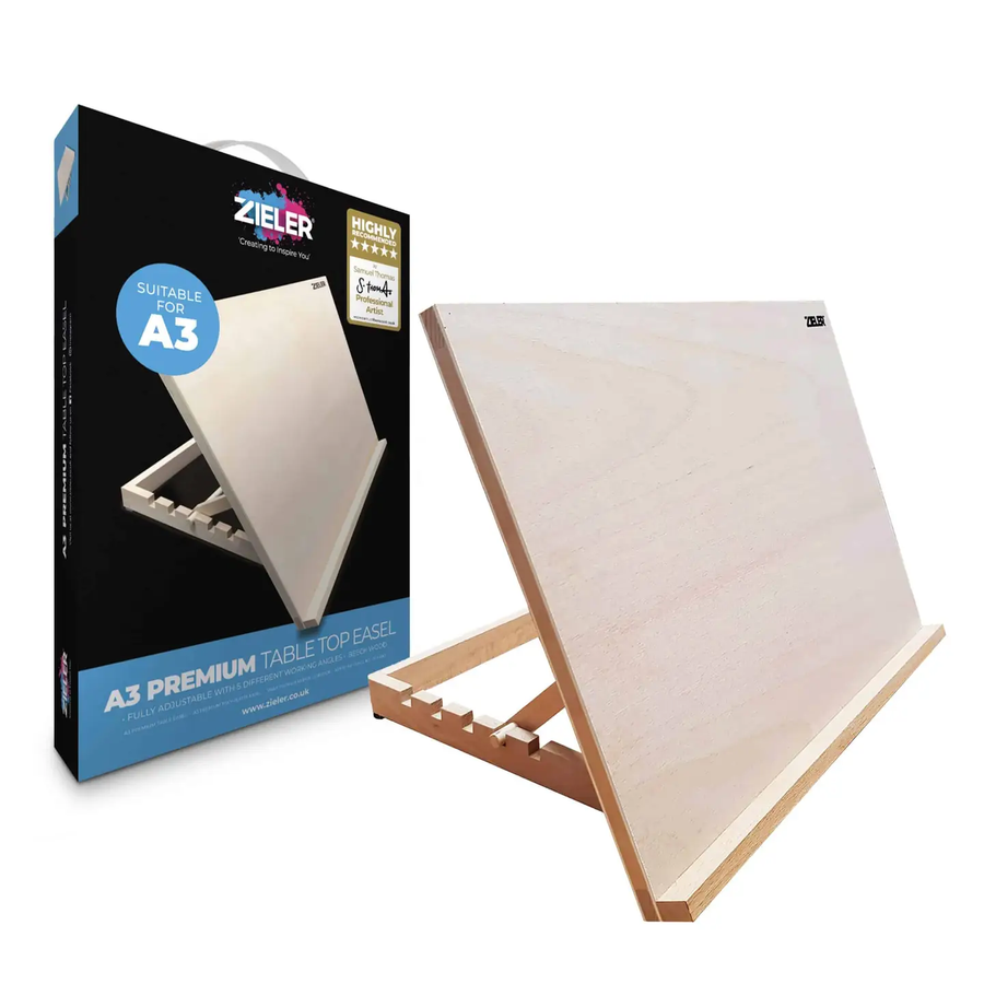 Wooden Table Top Easel with 5 Adjustable Angles