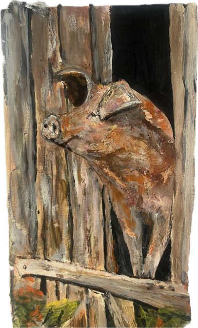 Painting by Marie Markey