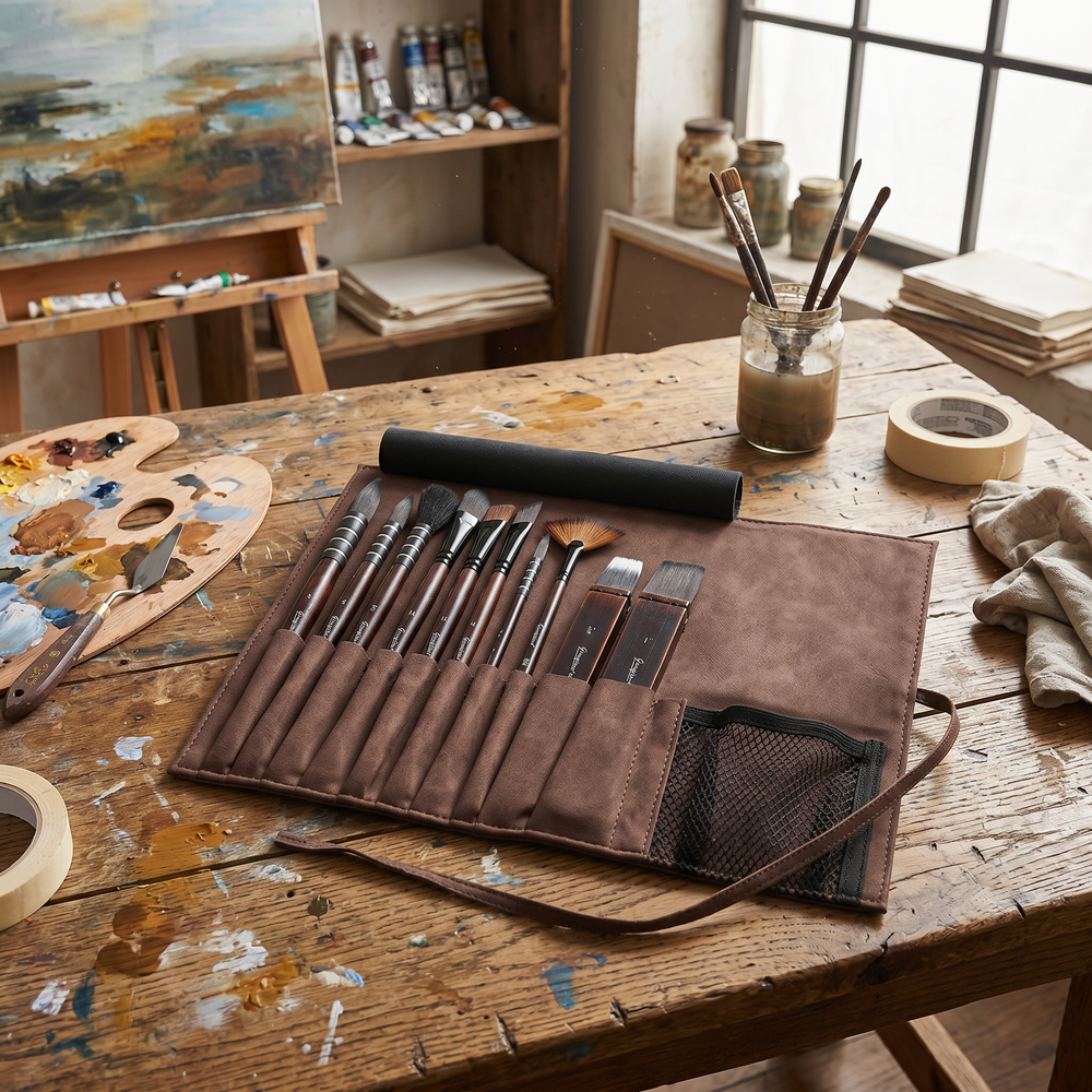 Pro 11 Artist Brush Set with Bag, view 9