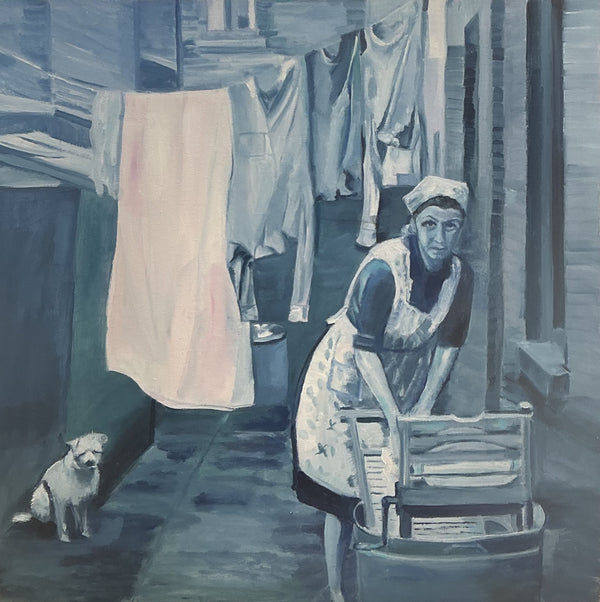 Memories of yesteryear, oil on canvas board, by Rukeyah Sturgeon